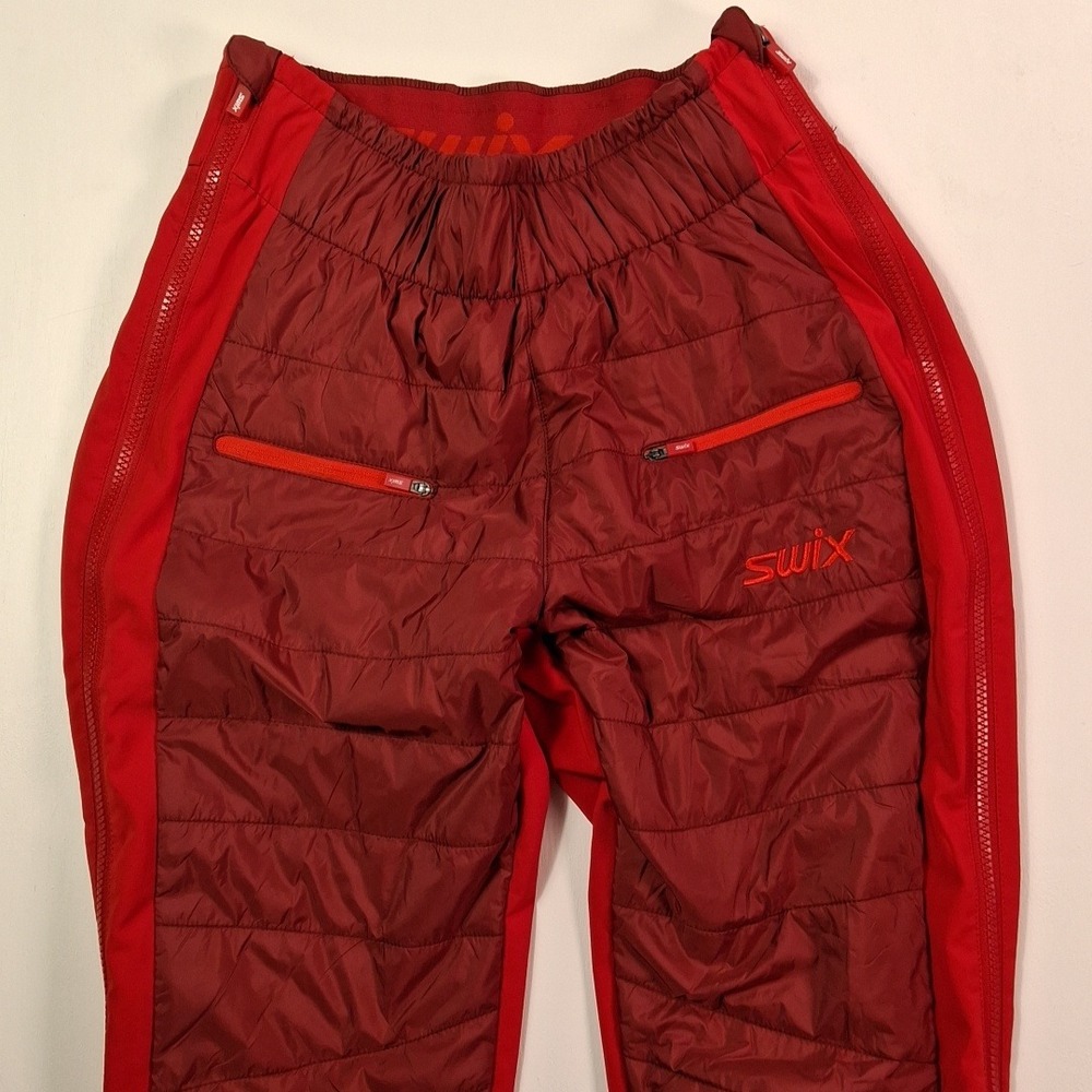 Swix Womens Swix Women's Horizon Insulated Ski Pants Red Size Medium Quilted - Picture 9 of 15